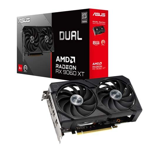 ASUS Dual Radeon RX 9060 XT 8G GDDR6 Graphics Card DUAL-RX9060XT-8G