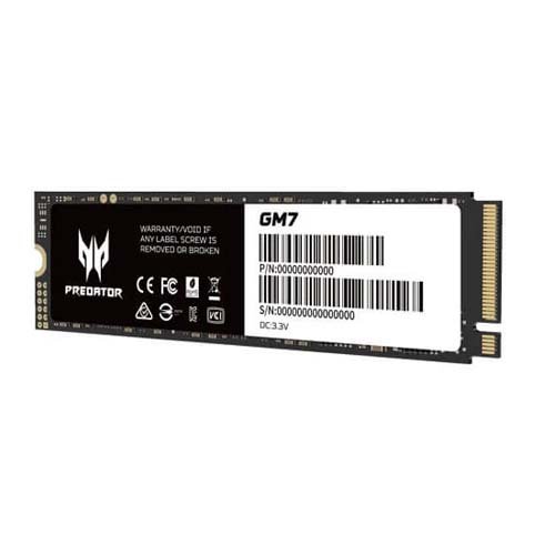 内蔵型SSD Acer Predator SSD PCIe Gen4x4 M.2 GM7 Acer Predator GM7 4TB SSD: M.2 2280 PCIe Gen 4 x4 NVMe 2.0, Read
