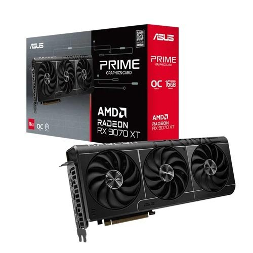 Asus Prime Radeon RX 9070 XT OC Edition 16GB GDDR6 Graphics Card  PRIME-RX9070XT-O16G