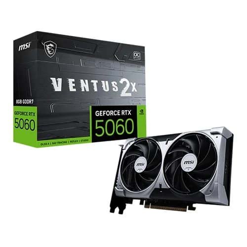 MSI GeForce RTX 5060 Ventus 2X OC 8GB GDDR7 Graphic Card